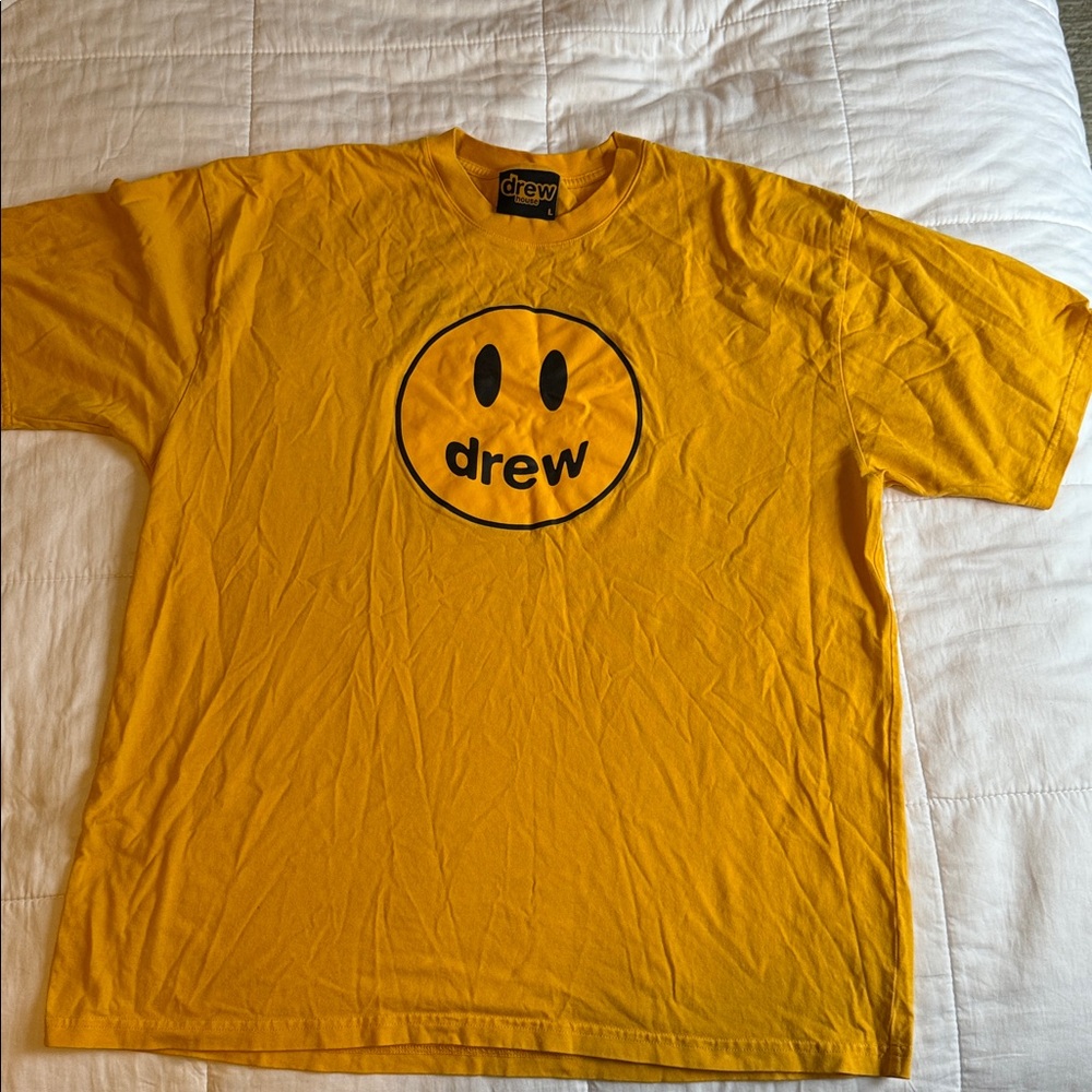 Drew House Orange Smiley Face T-shirt Large